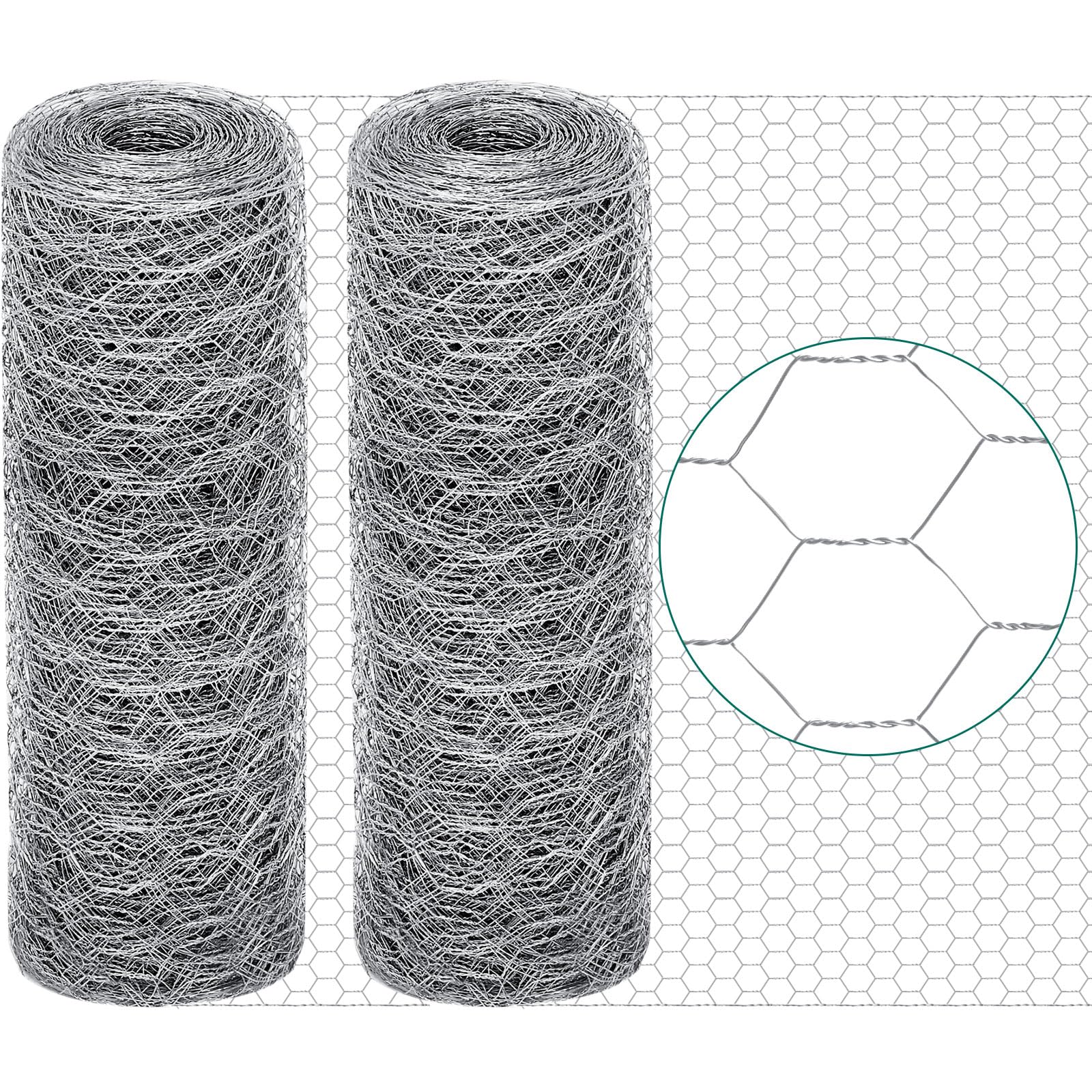 GlikCeil chicken wire 12in x 200ft roll for durable poultry fencing in gardens.
