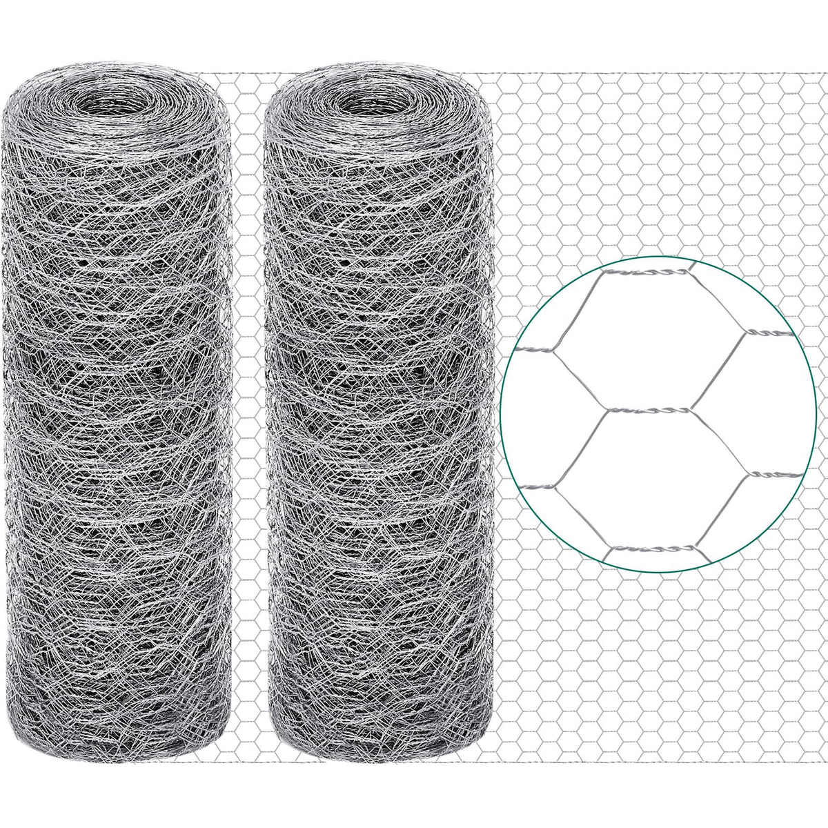 GlikCeil chicken wire 12in x 200ft roll for durable poultry fencing in gardens.