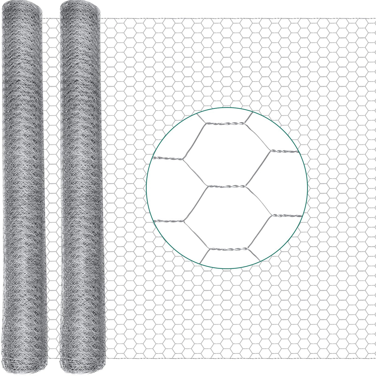 GlikCeil chicken wire roll 48in x 200ft for sturdy poultry enclosure
