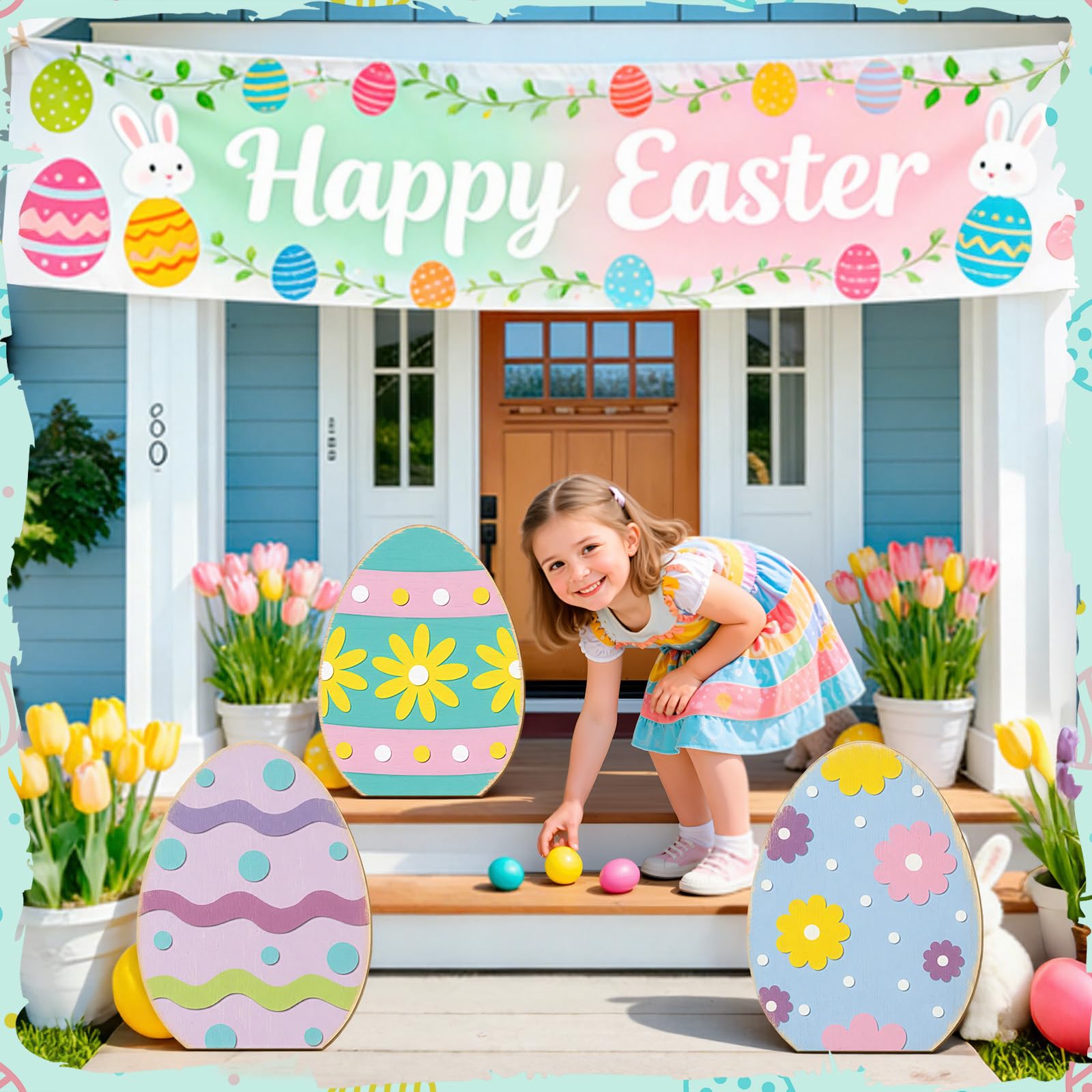 GlikCeil foldable sign is versatile for indoor or outdoor displays.