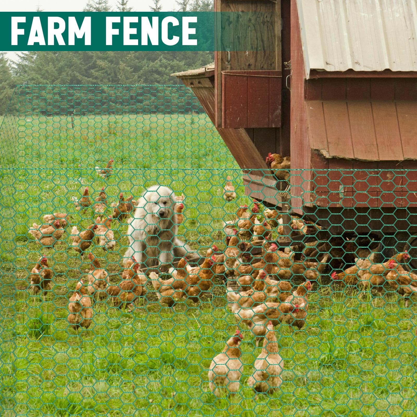 GlikCeil poultry garden fence mesh supports DIY projects and animal protection.