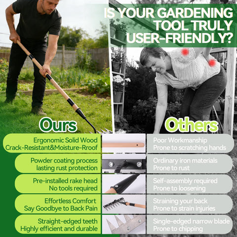 GlimHirVox Gardenia all-in-one gardening tool for weeding, digging, and aeration.