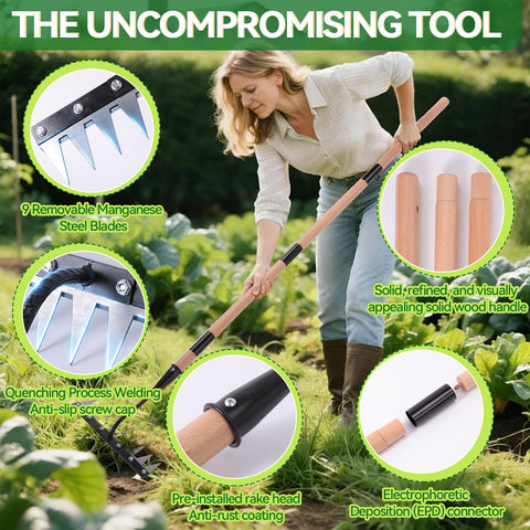 GlimHirVox Gardenia durable high-carbon steel construction resists bending and rust.
