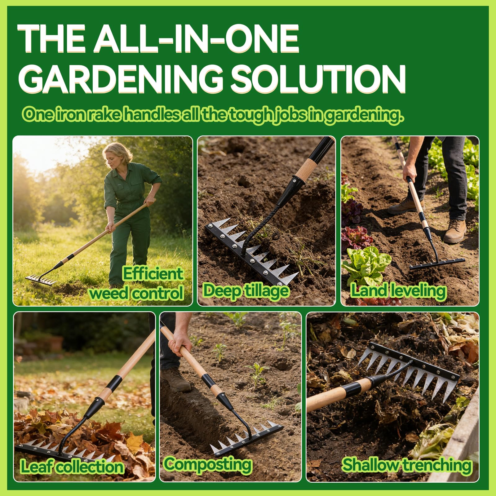 GlimHirVox Gardenia included gloves improve grip and protection during tasks.