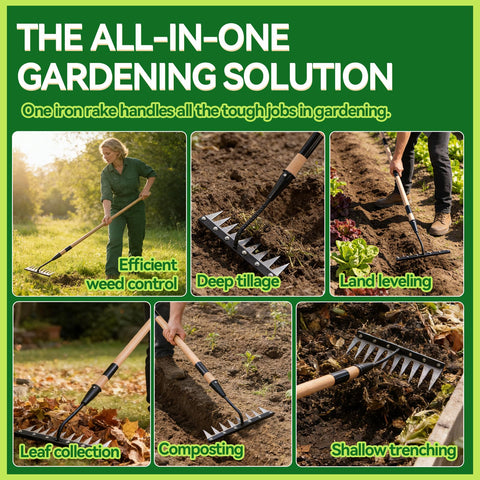GlimHirVox Gardenia included gloves improve grip and protection during tasks.