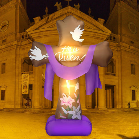 Glimin Easter cross serves as a photo backdrop for outdoor events.