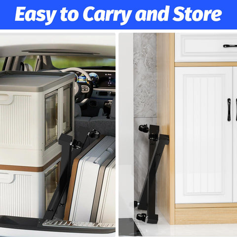 Cross braced base minimizes tipping with top heavy arrangements.