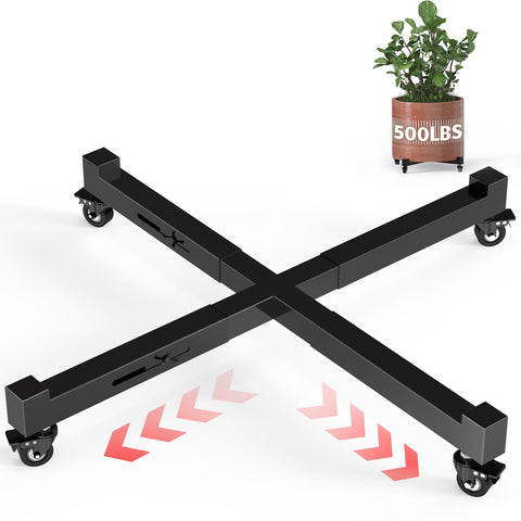 GLISWAM plant caddy with adjustable fit for many pots