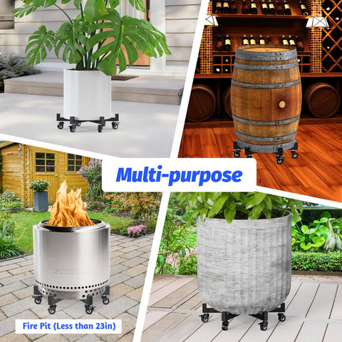 GLISWAM versatile mover ideal for large pots, vases, or barrels.