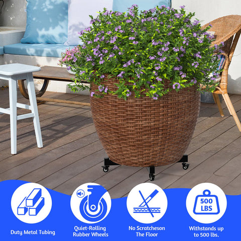 GLISWAM weather-resistant caddy suitable for indoor and outdoor use, rain or shine.
