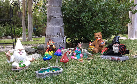 GlitZGlam Duck Pond doubles as a decorative statue for your fairy or gnome corner.