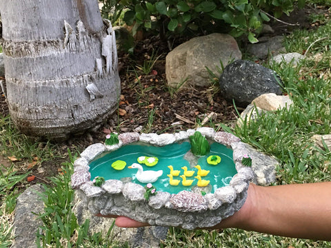GlitZGlam Duck Pond is outdoor-ready and waterproof for year-round display.