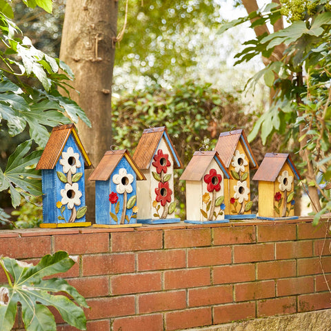 Glitzhome solid wood construction offers eco-friendly, durable shelter for feathered friends.