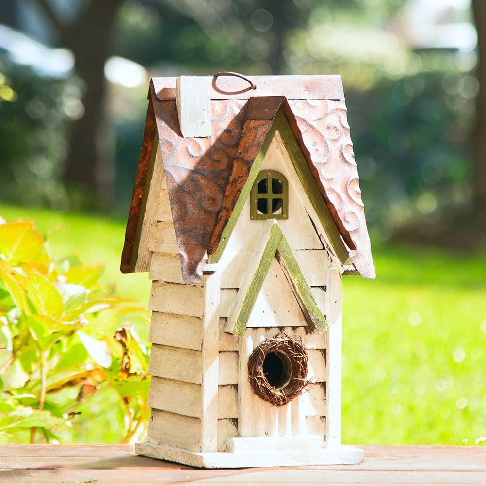 Glitzhome distressed wood design adds rustic charm to any outdoor space.