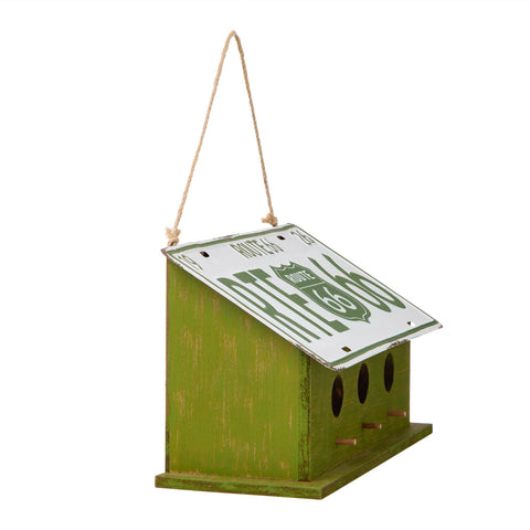 Glitzhome jute rope provides secure, easy hanging from branches.