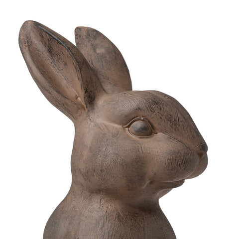 Glitzhome rabbit statue 22-75inch height fits varied garden corners.