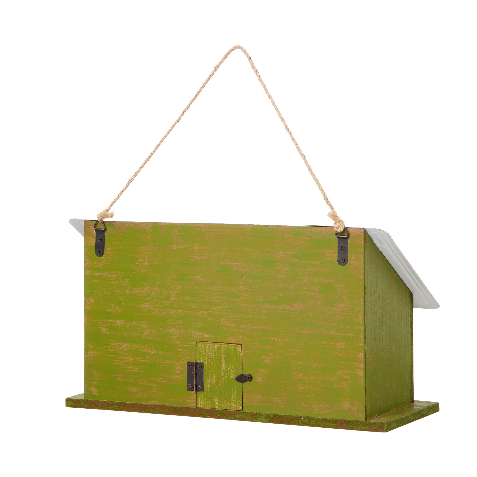 Glitzhome three-tier design offers spacious nesting entry for songbirds.
