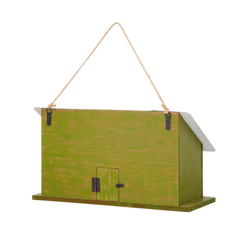 Glitzhome three-tier design offers spacious nesting entry for songbirds.