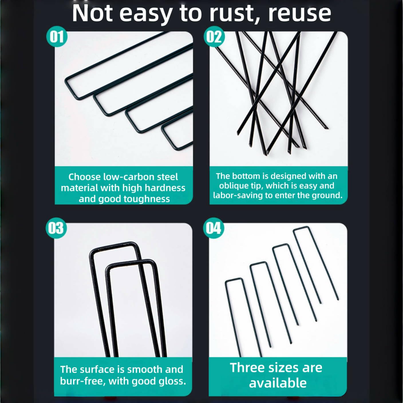 GLOLOOS anti rust finish ensures reliable corrosion resistance in outdoor setups.