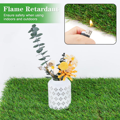 GLOBGREEN indoor/outdoor grass mats for versatile DIY projects.