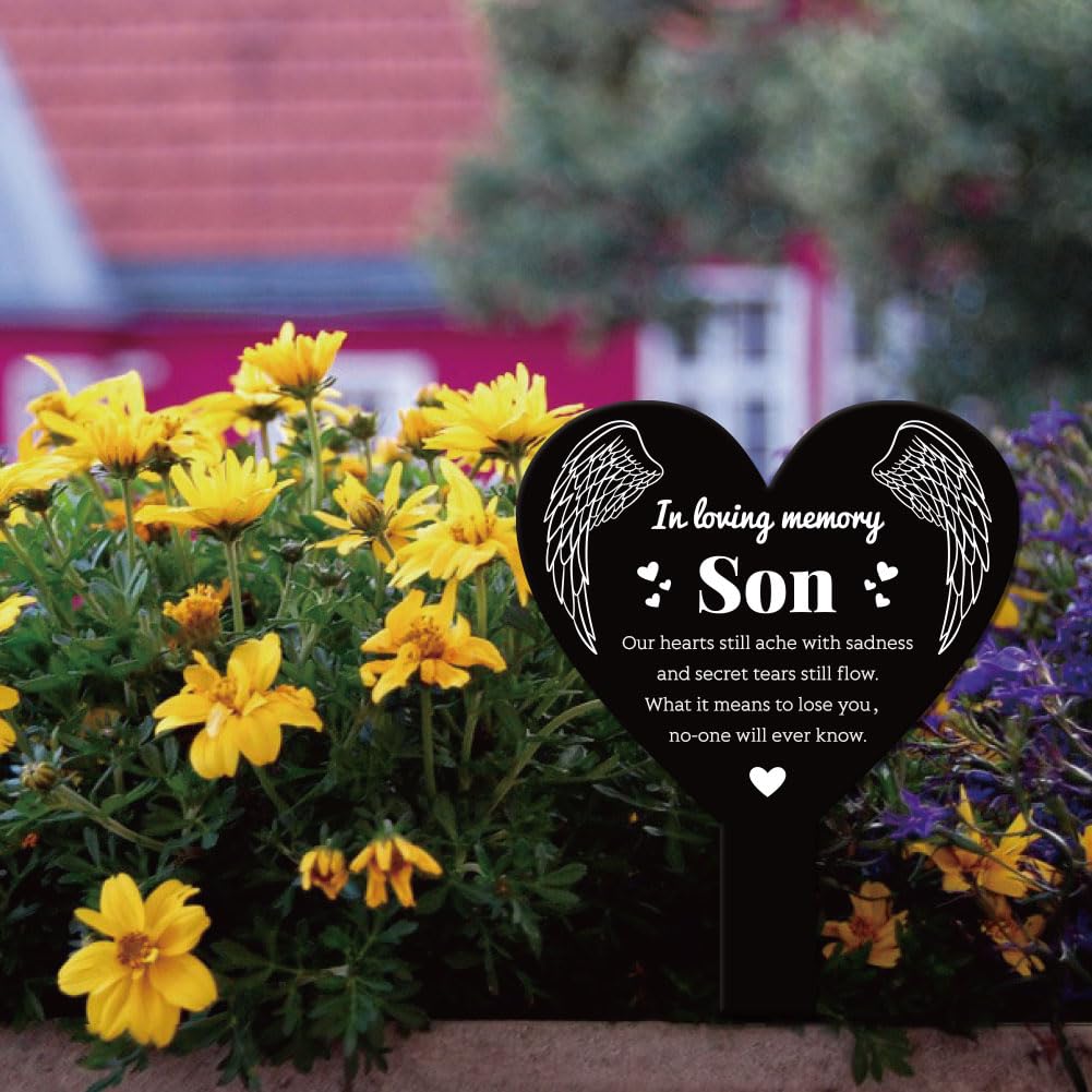 GLOBLELAND easy installation guidance helps secure the memorial stake firmly.