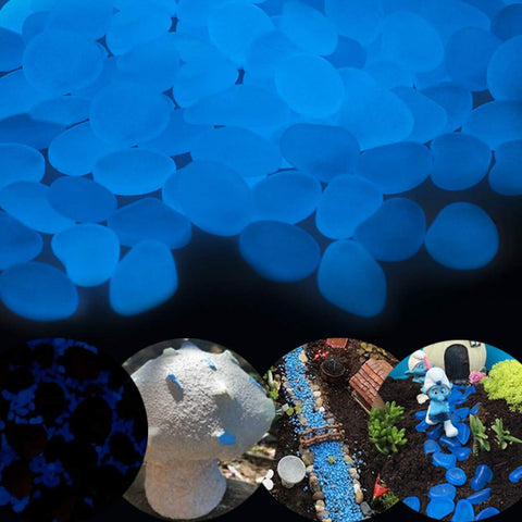 GLOCARNIVAL Glow Pebbles edge garden borders with gentle, ambient lighting.