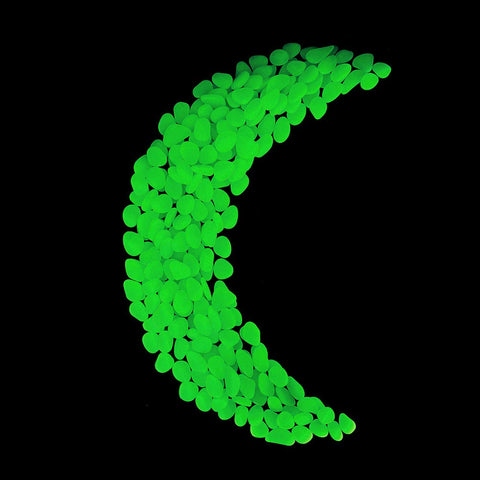GLOCARNIVAL 300-piece glow pebble packaging for easy setup.