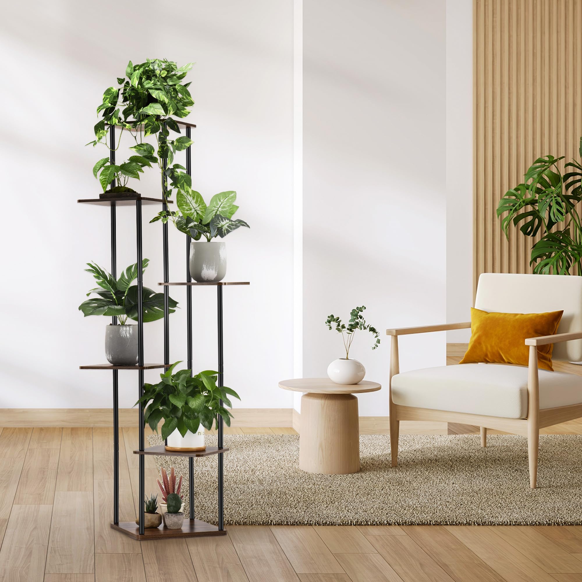 GLOKUUCA stylish black finish complements living rooms and patios.