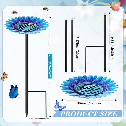 Glooglitter bee watering station beads provide landing surface