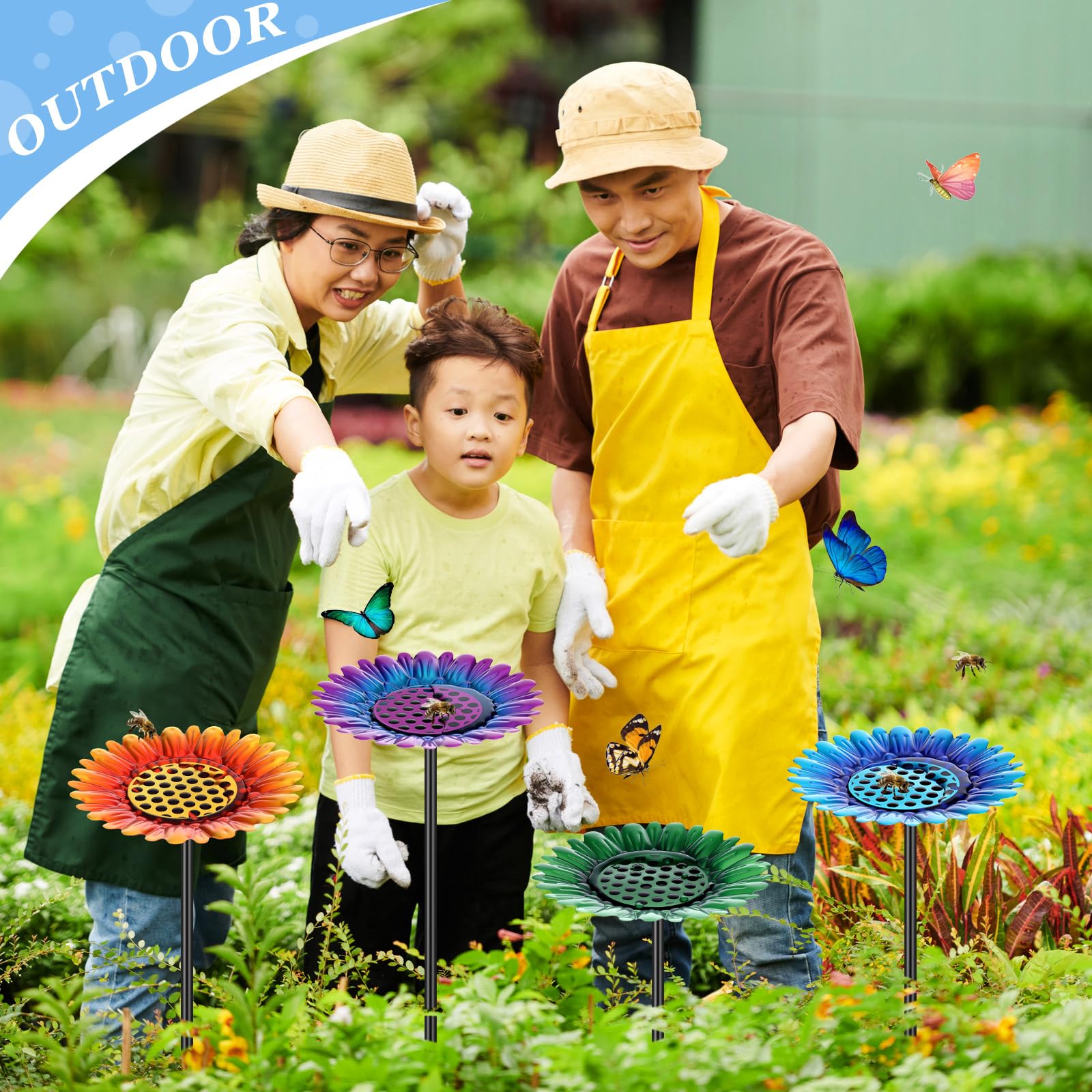 Glooglitter bee watering station weather-resistant outdoors