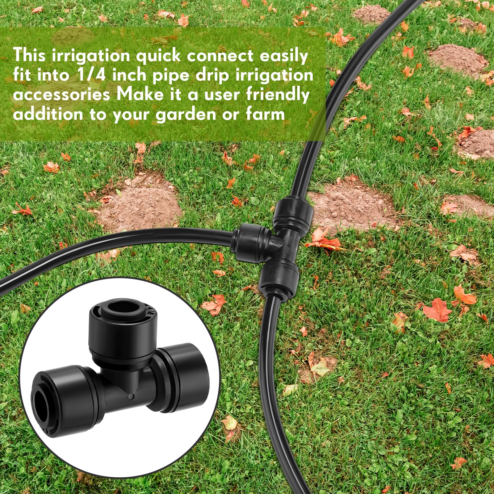 Glooglitter sprinkler-system connector ensures reliable water distribution.