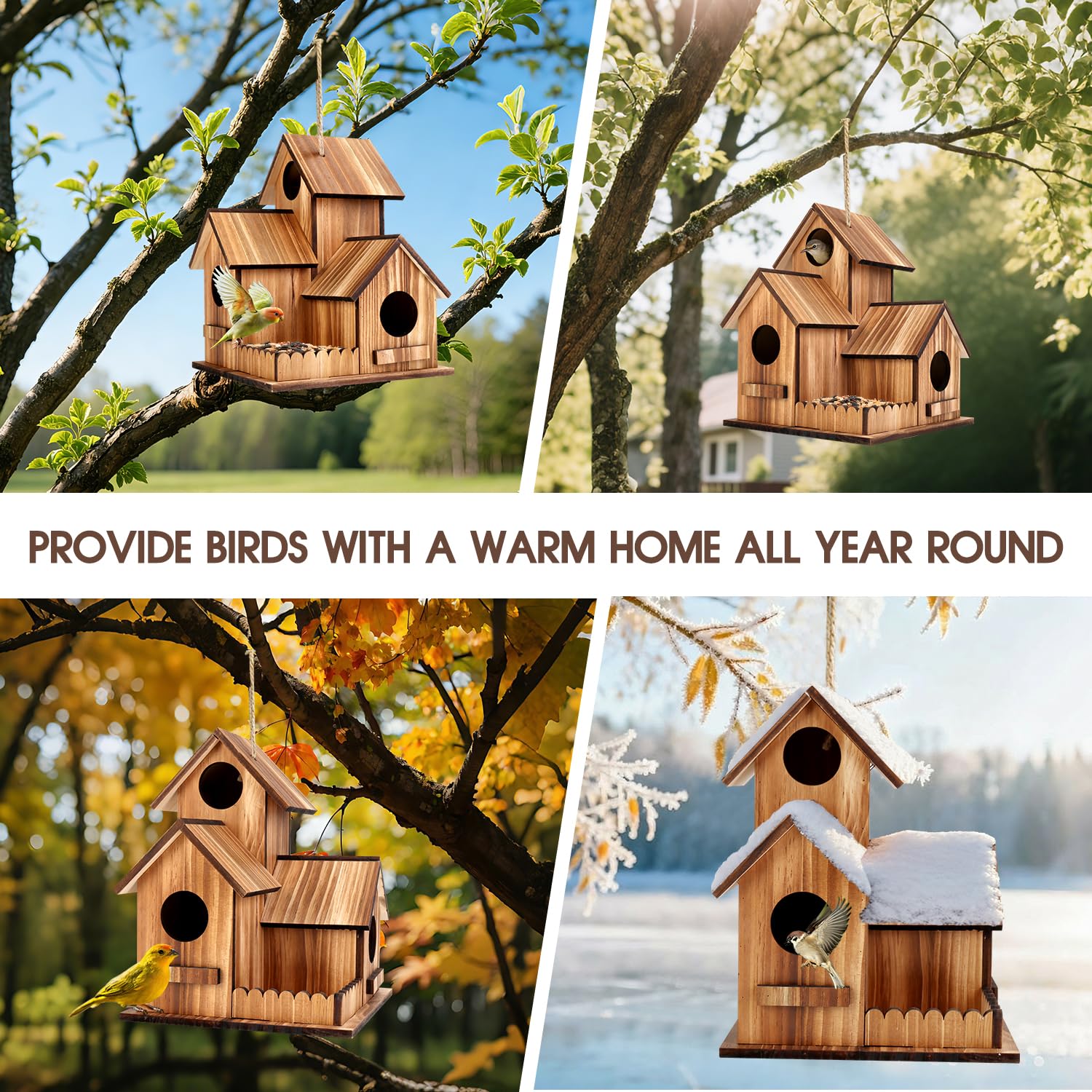 GLOPHOK feeding platform provides a convenient perch for visiting birds.