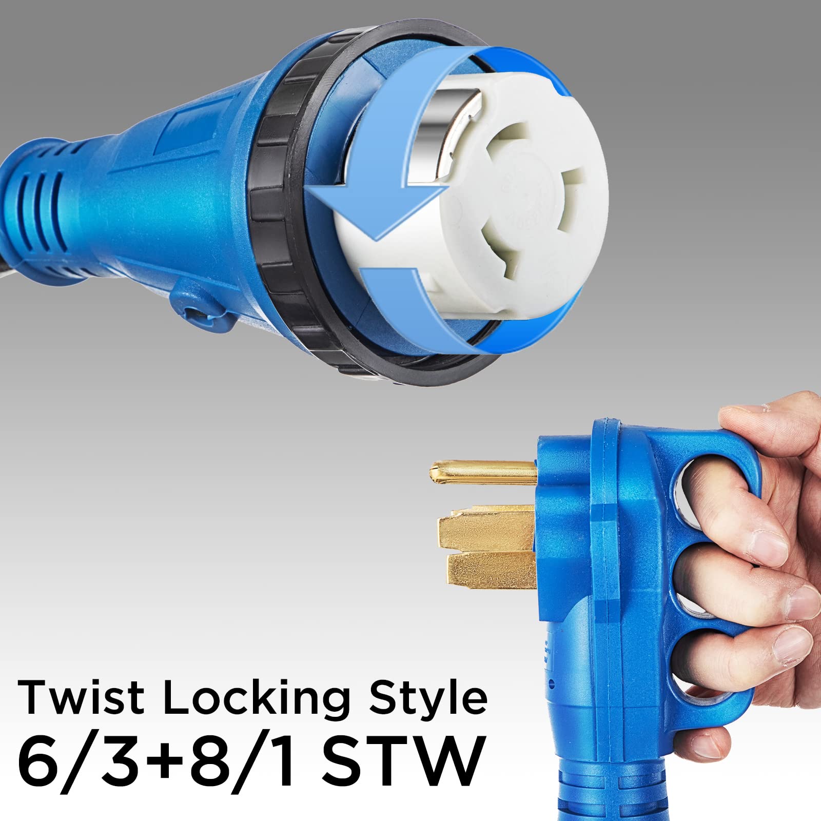 Gloppers SS2-50R twist-lock receptacle ensuring reliable power transfer