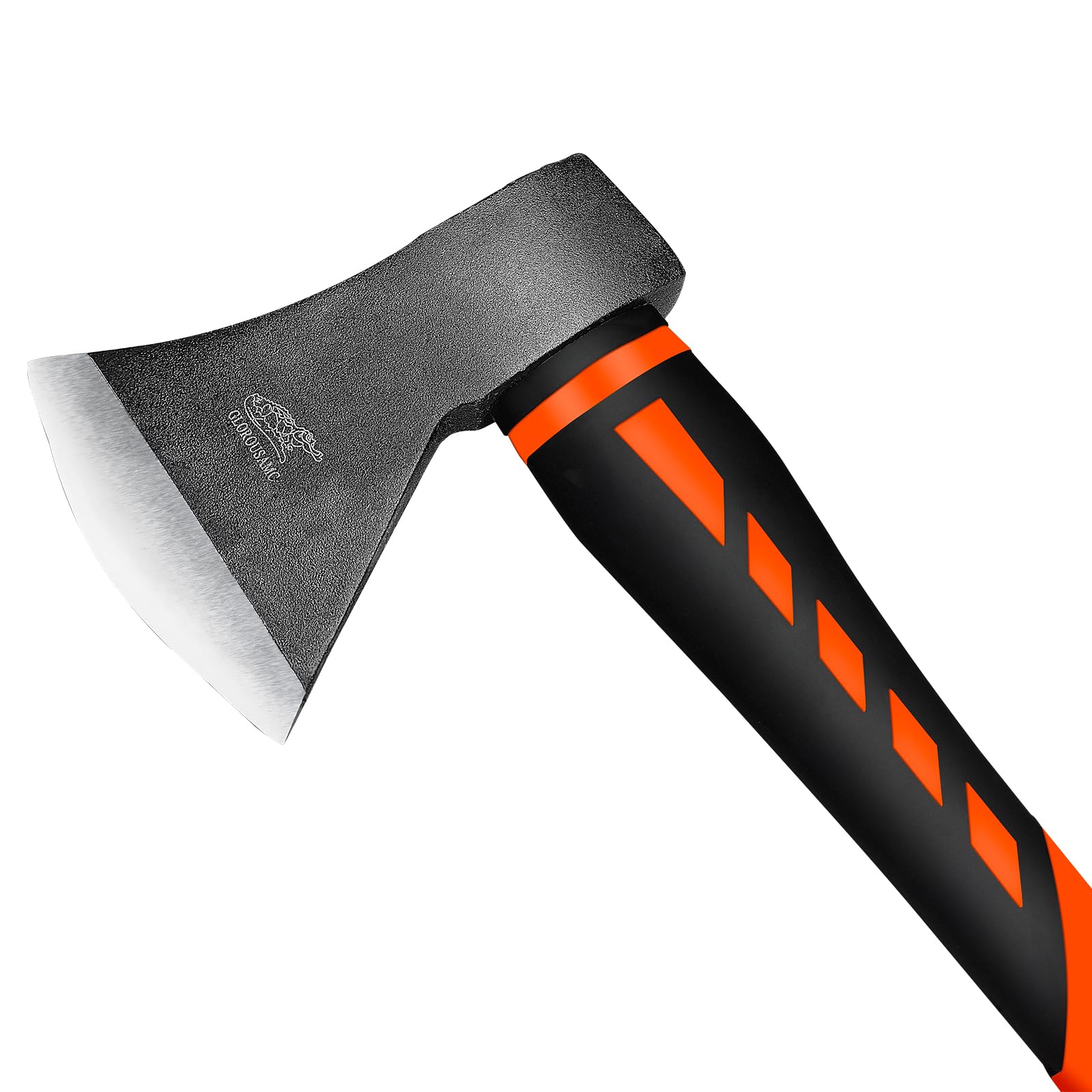 Glorousamc axe-with-blade-protection keeps the edge safe during storage.
