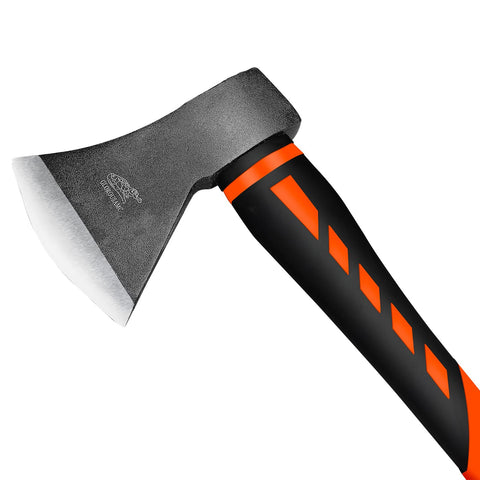 Glorousamc axe-with-blade-protection keeps the edge safe during storage.