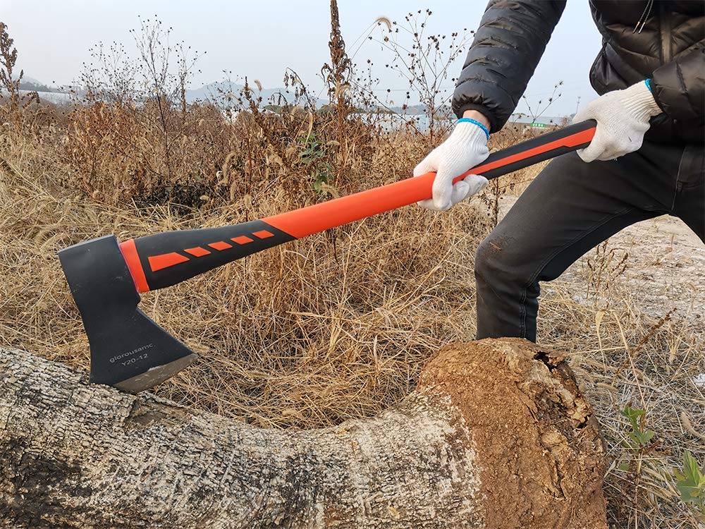 Glorousamc high-strength-fiber-handle absorbs shocks for steadier swings.