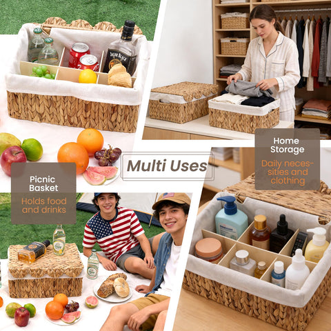 Glory Vend rectangular storage basket fits pantry shelves with ease