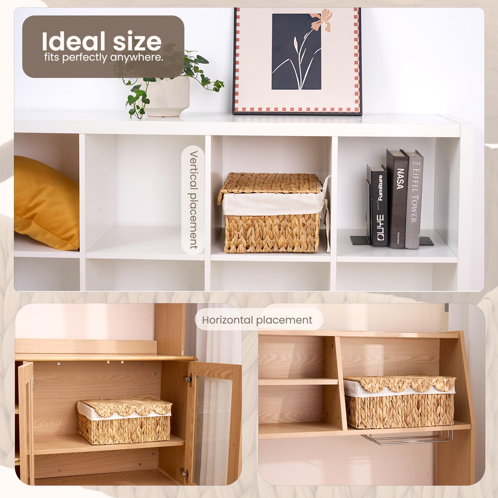 Glory Vend decorative wicker basket enhances rustic or coastal decor