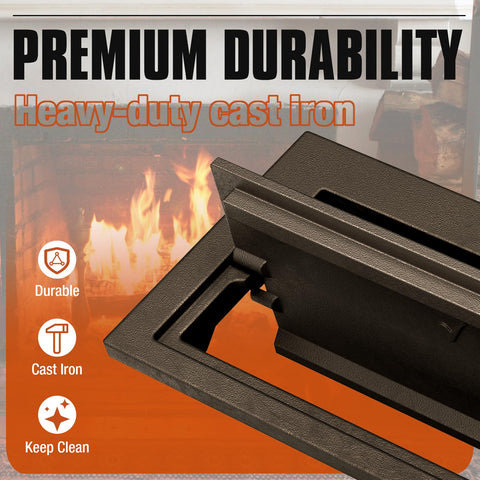 Glosaie fireplace cover helps maintain a tidy living space with less dust