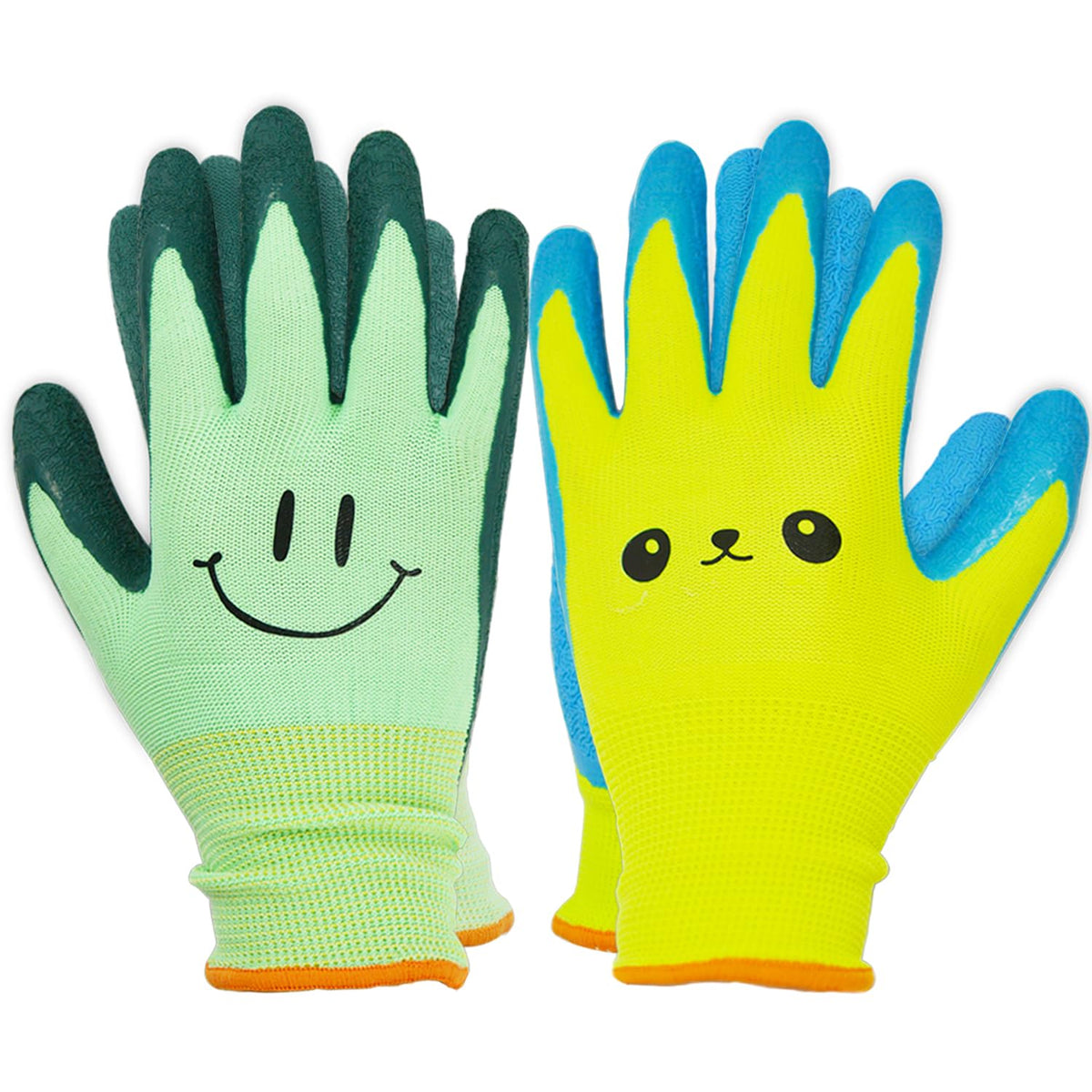 GLOSAV panda-pattern kids gardening gloves protect small hands during outdoor planting