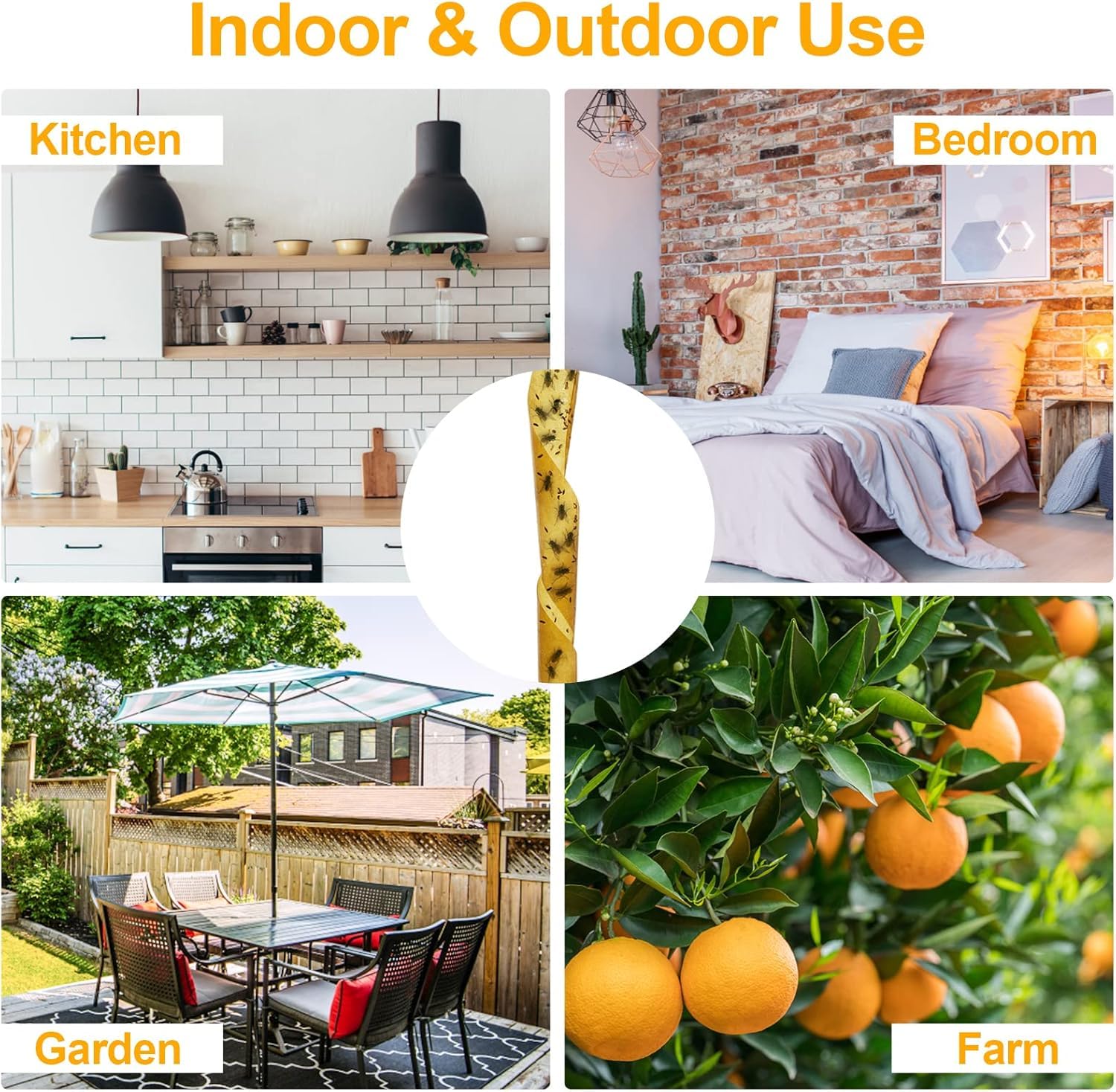 Glovv durable, heat-resistant fly strips perform in all seasons.