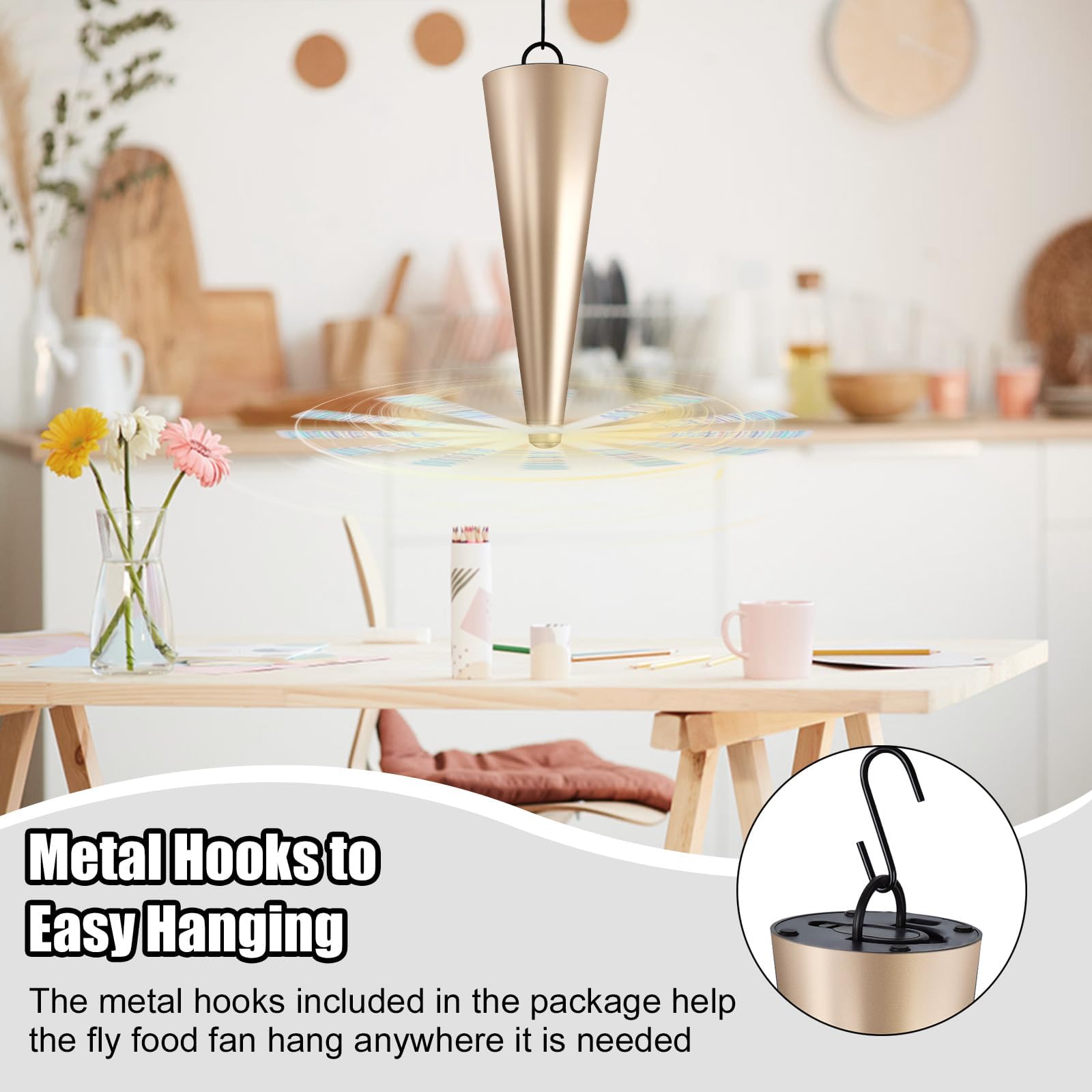 Glovv Fly Fans operate quietly, preserving dining ambiance.