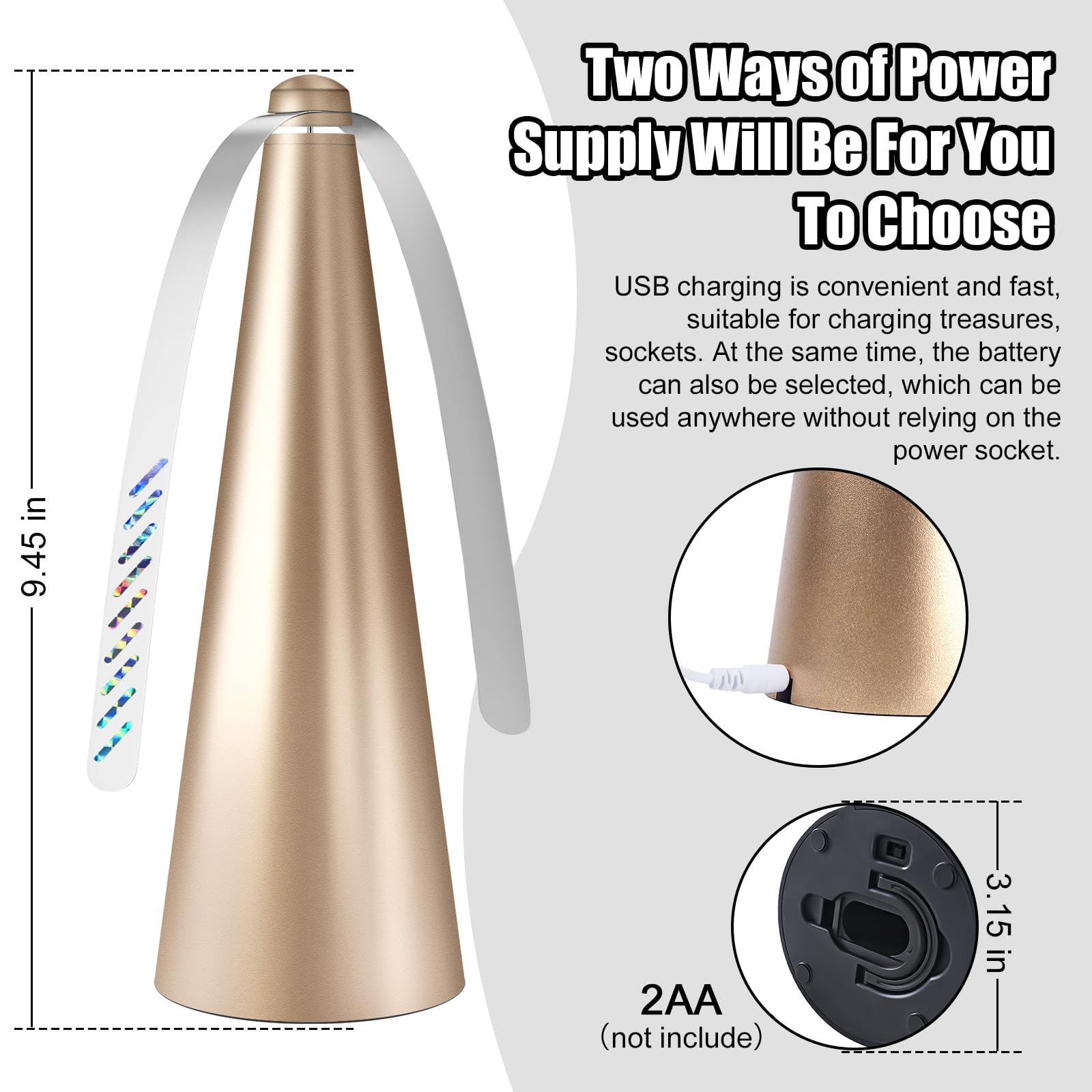 Soft blades of Glovv Fly Fans safely deter flies during meals.