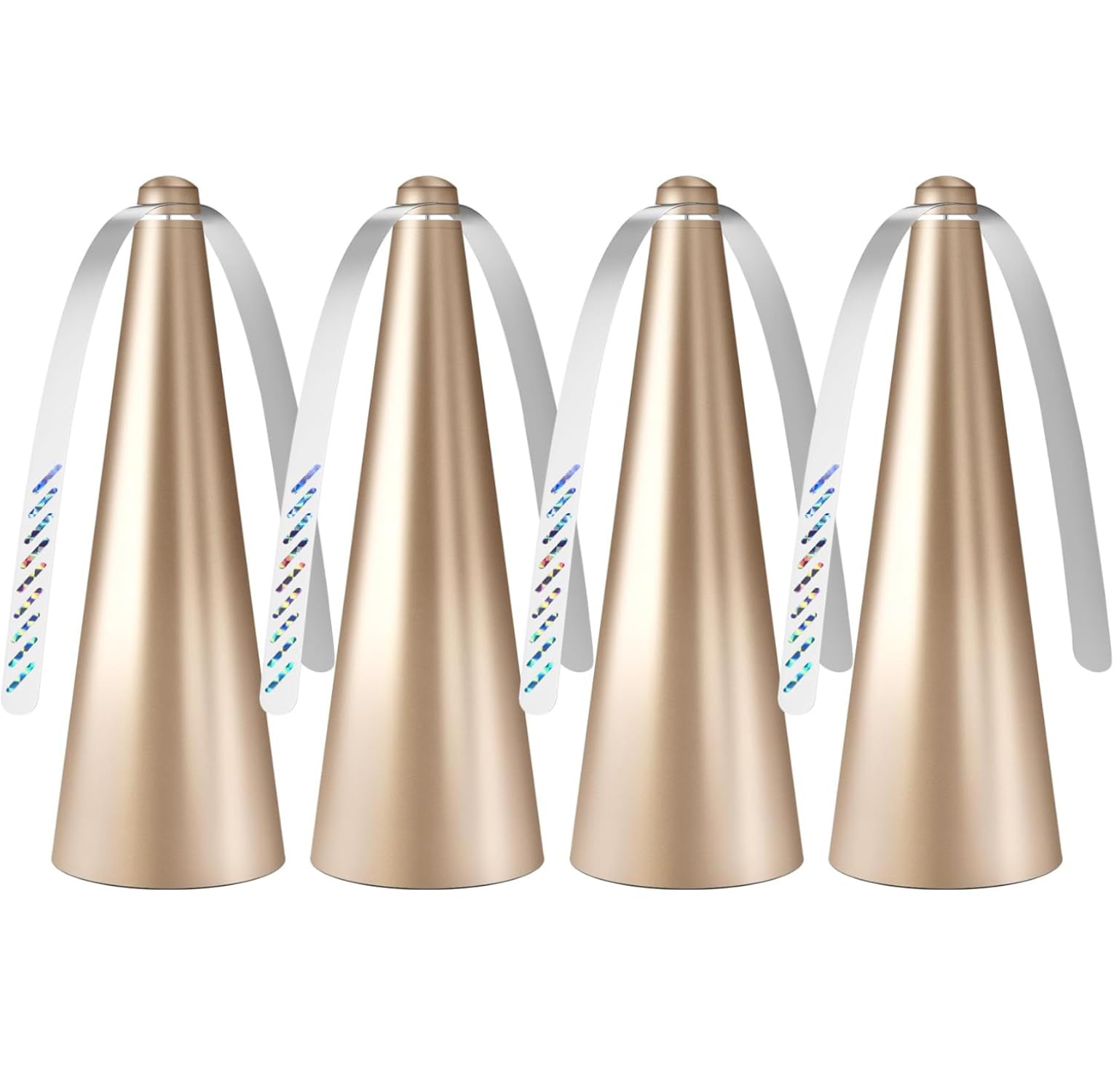 Glovv Fly Fans Tabletop 4-pack keeps outdoor meals fly-free.