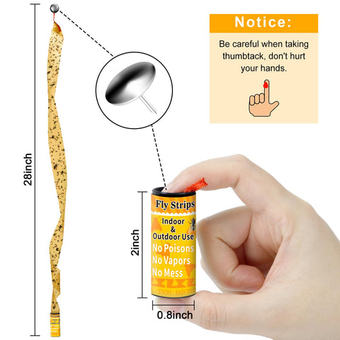 Glovv fly strips garden use outdoors to curb flying pests.