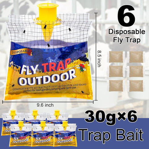 Glovv natural pre-bait refill attracts flies with a safe outdoor lure.