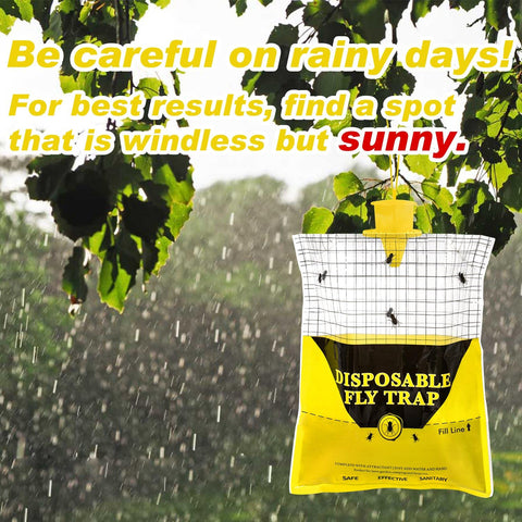 Glovv pest control fly trap mounted near stable for yard use
