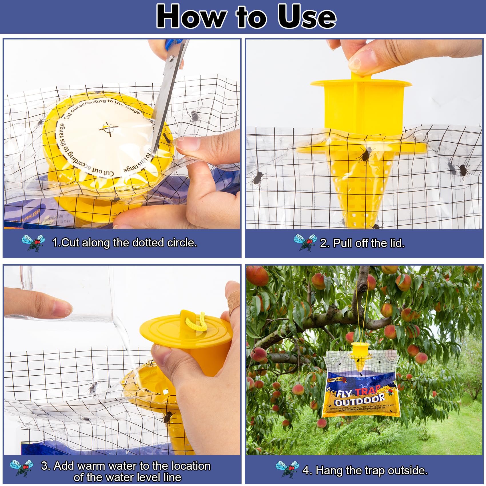 Glovv weatherproof top cover protects bait from rain.