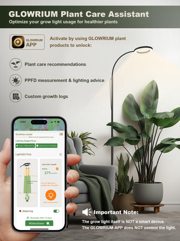GLOWRIUM 24W grow light complete kit with controller and adapter for easy setup.