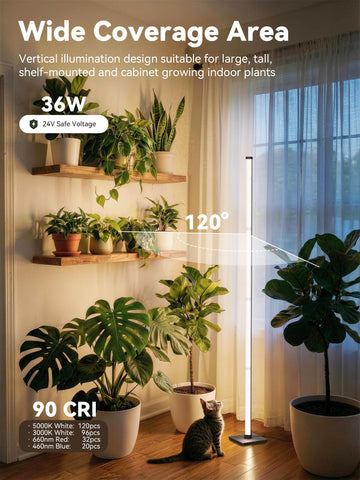 GLOWRIUM auto-timer keeps a consistent daily lighting schedule.